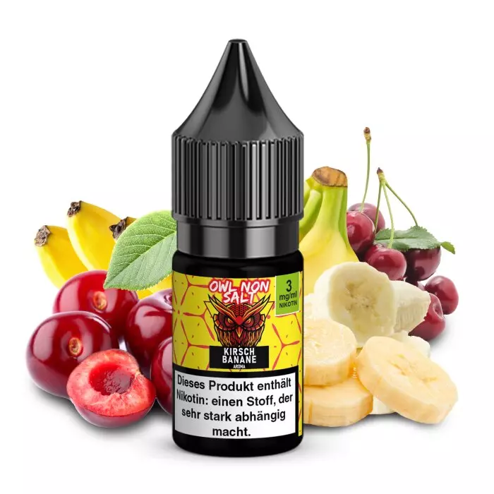 OWL Non-Salt - Kirsch Banane - 10ml Liquid