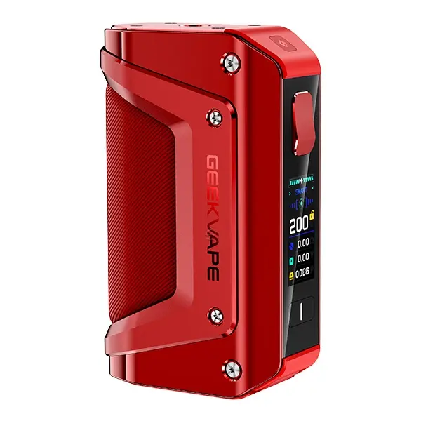 source923665.jpg GeekVape Aegis Legend 3 Mod Akkuträger in Rot mit Farbdisplay, robustes Box-Mod-Design, Frontansicht