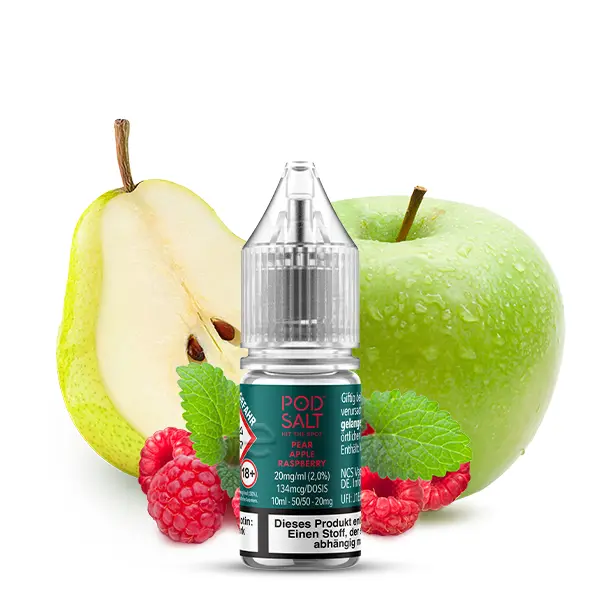 PodSalt - Xtra Pear Apple Raspberry - 10ml Nikotinsalz-Liquid