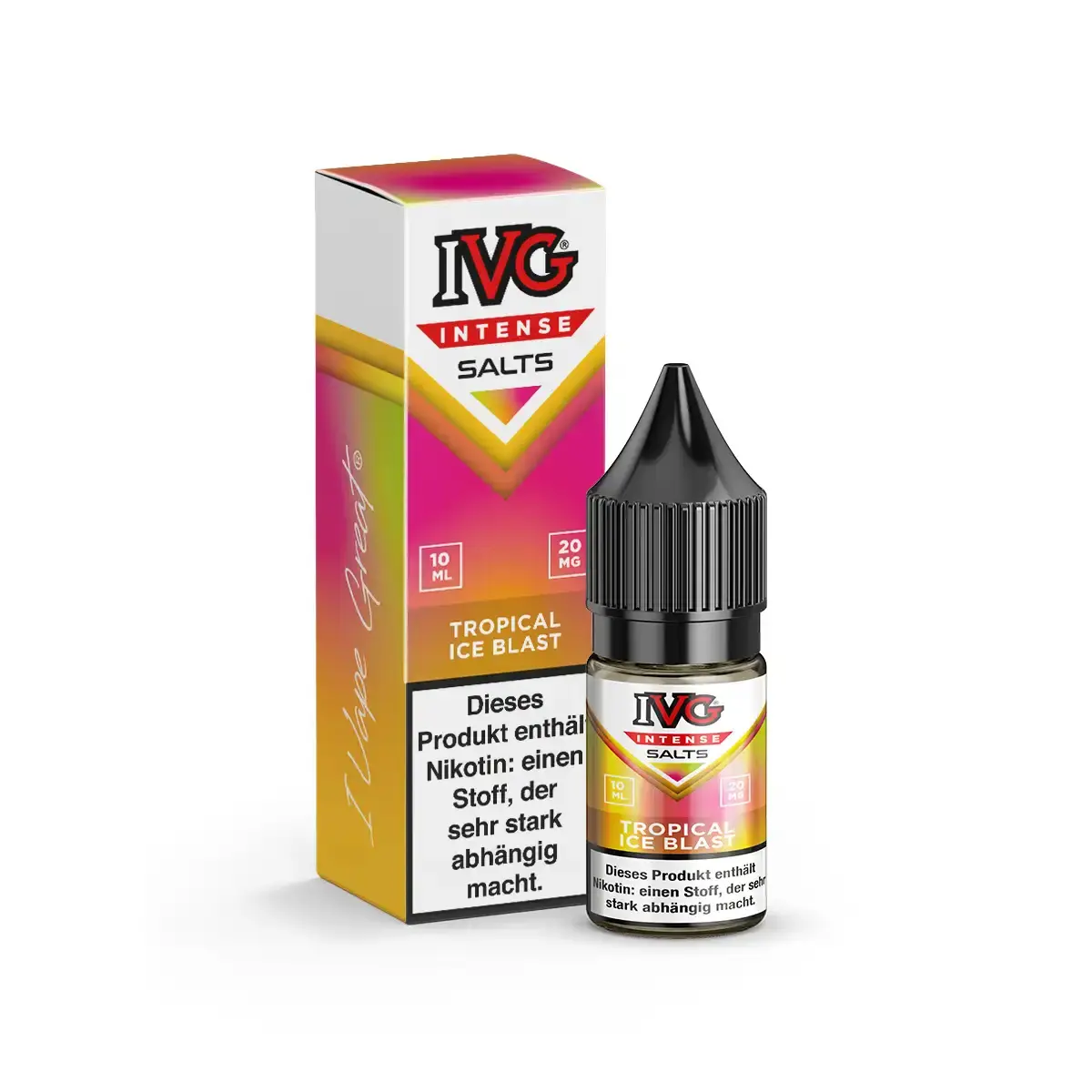 neu-ivg-intense-salts-tropical-ice-blast-nikotinsalz-10ml-20mg-ml-steuerware.png IVG Intense Salts Tropical Ice Blast 10ml Nikotinsalz-Liquid, pinke Flasche mit rot-gelbem Karton, Vorderansicht