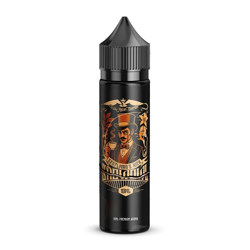 Snowowl Gentleman's Kick Longfill 60ml Flasche mit dunklem Etikett und Gentleman-Motiv