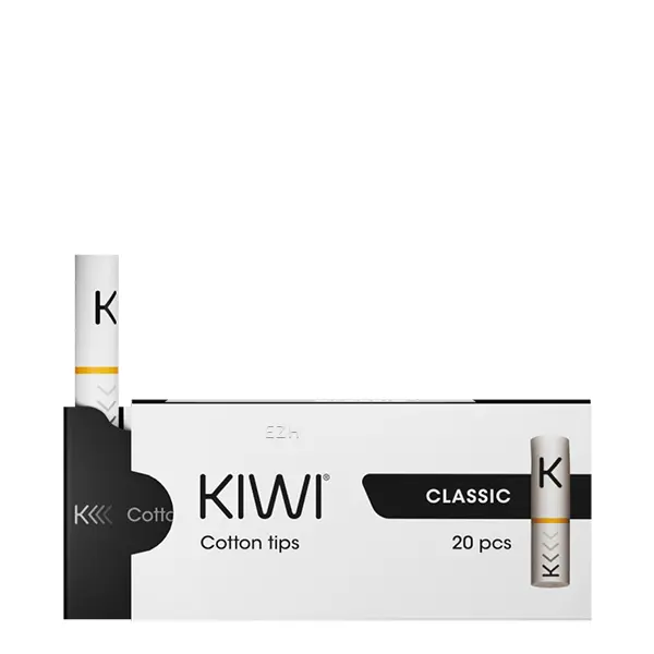 source832823.jpg Kiwi Cotton Tips Classic Filter 20 Stück – Mundstücke in Packung, E-Zigarette Filterhülsen
