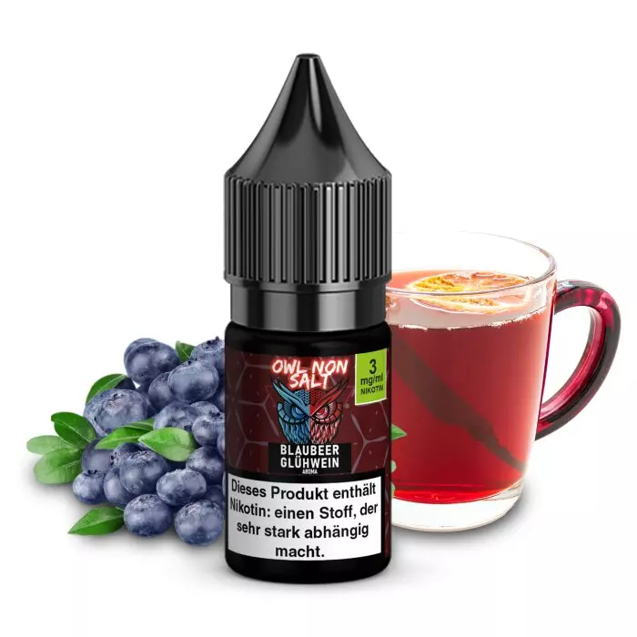 OWL Non-Salt - Blaubeer Glühwein - 10ml Liquid