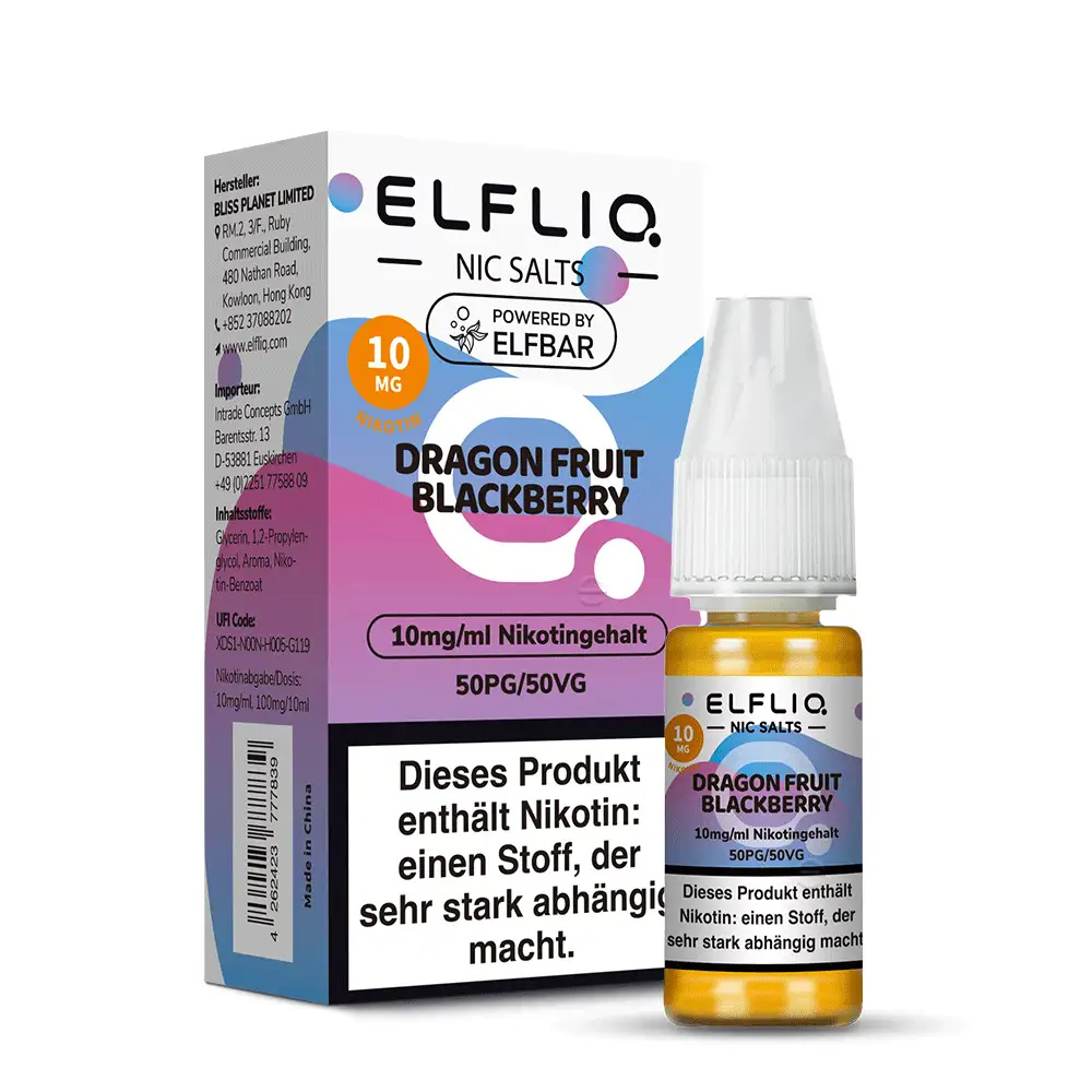 Elfliq Dragon Fruit Blackberry - 10ml Nikotinsalz-Liquid
