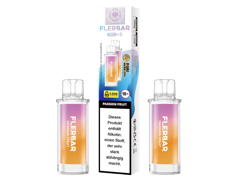 flerbar-pod-20mg-passion-fruit_v1_1000x750.png 2x Flerbar - Prefilled Pod - Passion Fruit