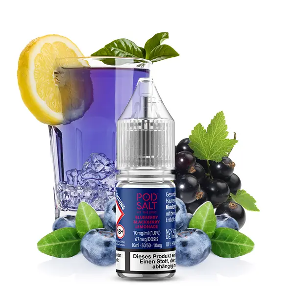 PodSalt - Xtra Blueberry Blackberry Lemonade - 10ml Nikotinsalz-Liquid