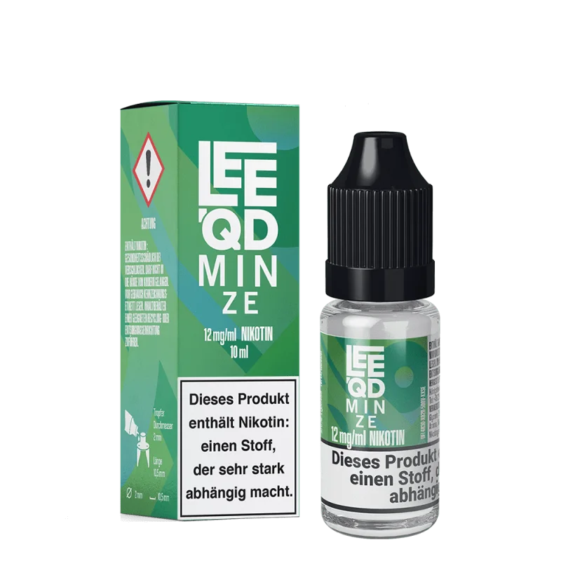 LQDC405_800x800.png?ts=1759916948 LEEQD Fresh Minze 10ml eLiquid, grüne 10ml-Flasche neben grüner Verpackungsschachtel