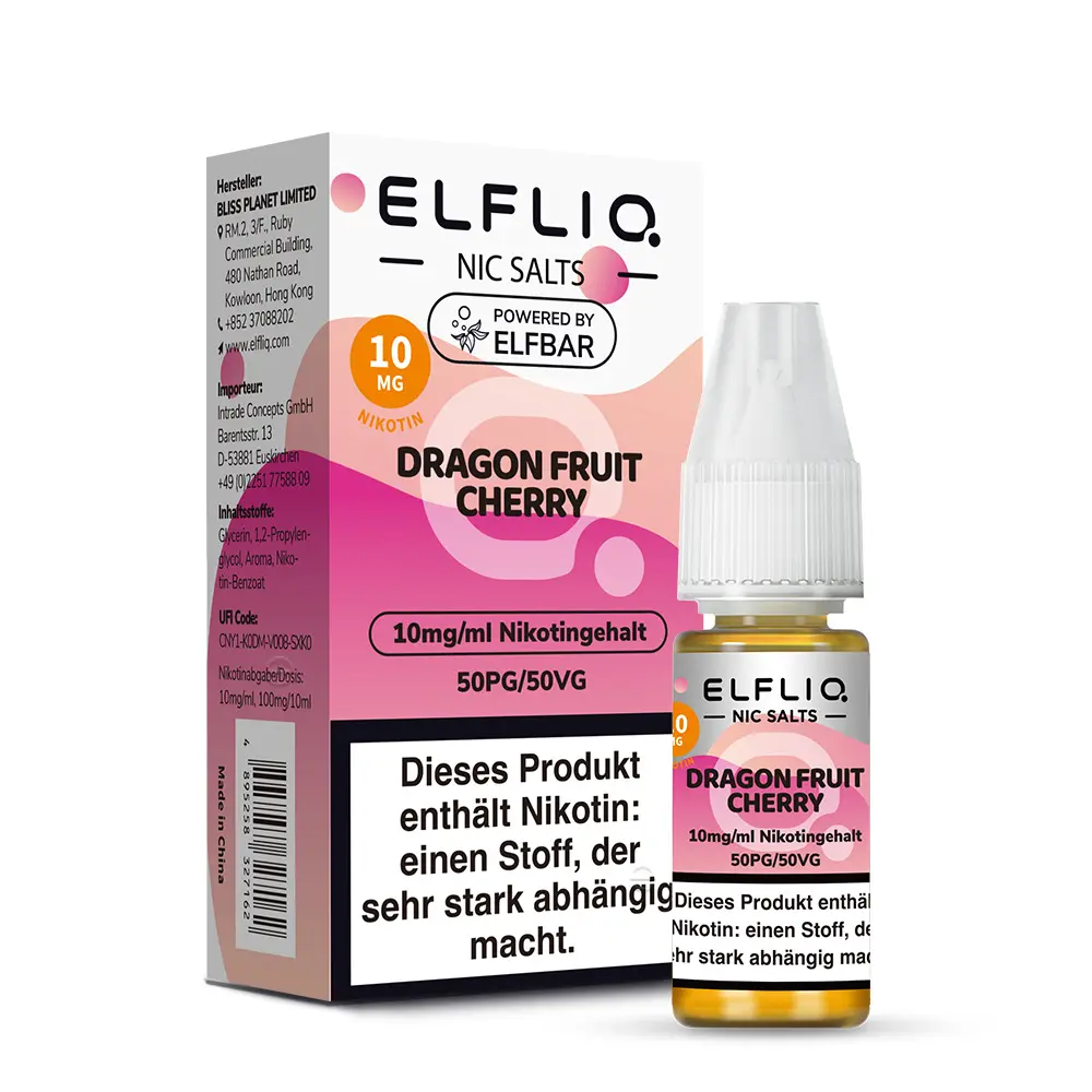 Elfliq Dragon Fruit Cherry - 10ml Nikotinsalz-Liquid