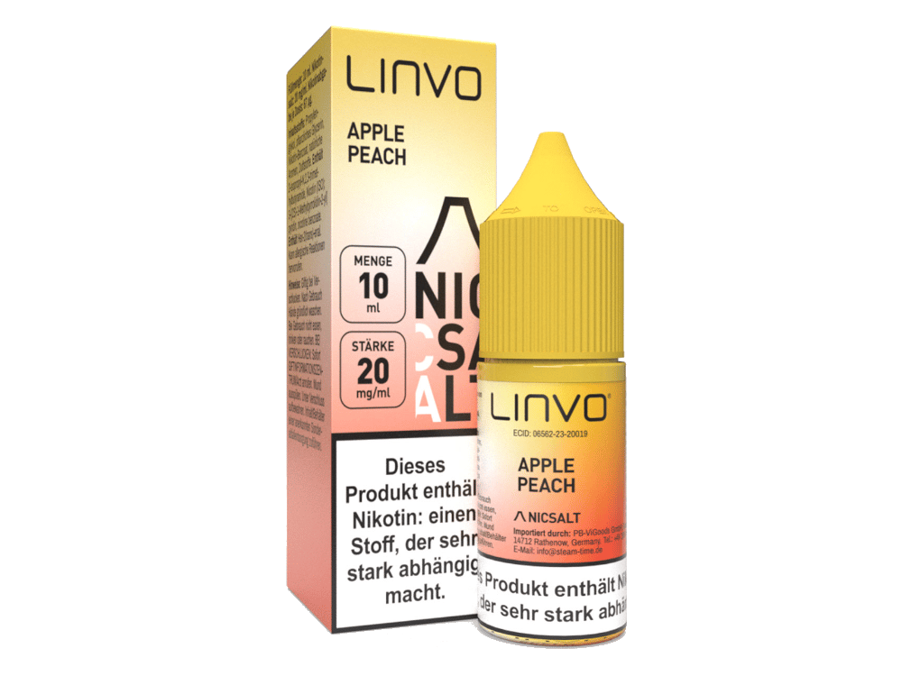 Linvo_Nicsalt_Apple-Peach_20mg_1000x750.png Linvo - Apple Peach - 10ml Nikotinsalz Liquid