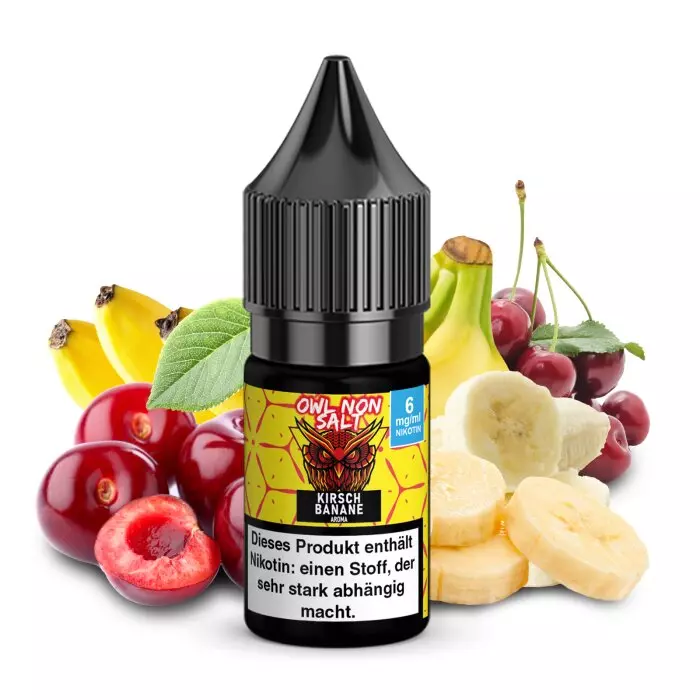 OWL Non-Salt - Kirsch Banane - 10ml Liquid