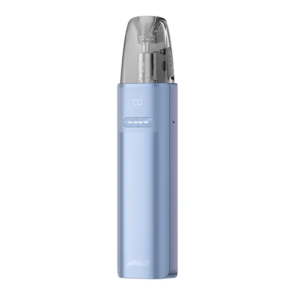 VooPoo Argus G4 Mini Pod Kit in Hellblau – schlankes Pod-System mit aufgesetztem Pod, Vorderansicht