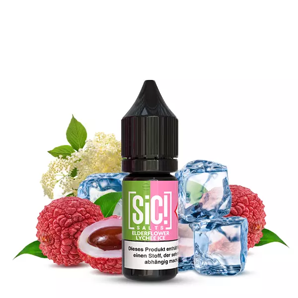 SiC! Salts - Elderflower Lychee Ice - 10ml Nikotinsalz-Liquid SiC! Salts - Elderflower Lychee Ice - 10ml Nikotinsalz-Liquid
