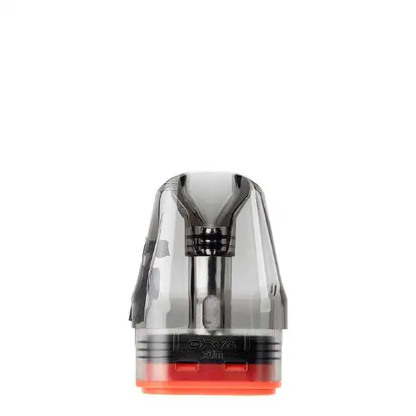 OXVA Xlim Top Fill Ersatz-Pod transparent mit rotem Boden und sichtbarem Coil