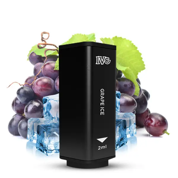 2x IVG 2400 4 Pod System Prefilled Pod - Grape Ice 20mg/ml