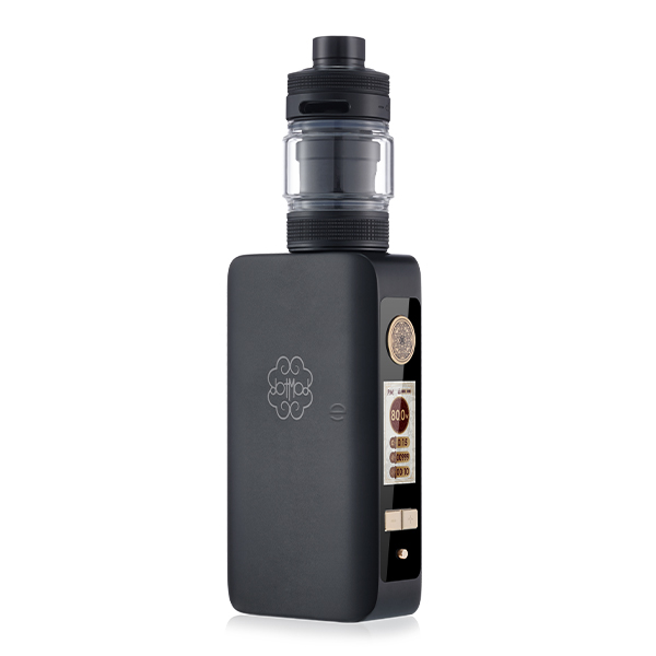 DotMod dotBox 220W V2 Kit in Schwarz – kompaktes E-Zigaretten-Set mit aufgesetztem Tank