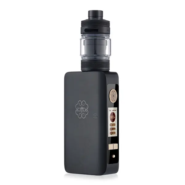 DotMod dotBox 220W V2 Kit in Schwarz – kompaktes E-Zigaretten-Set mit aufgesetztem Tank