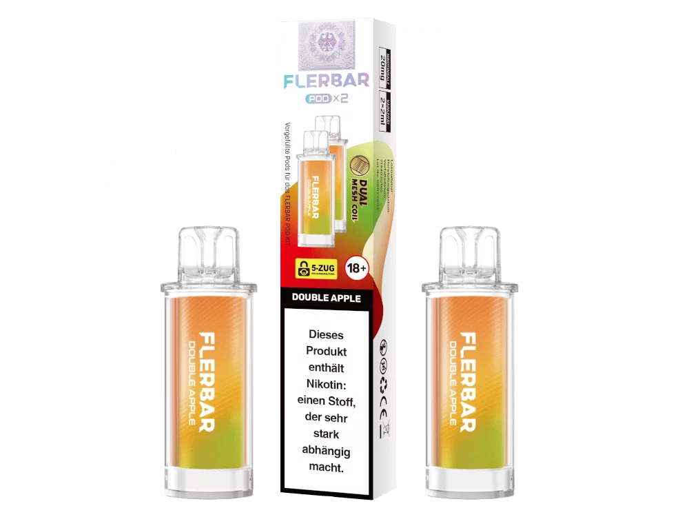 2x Flerbar - Prefilled Pod - Double Apple