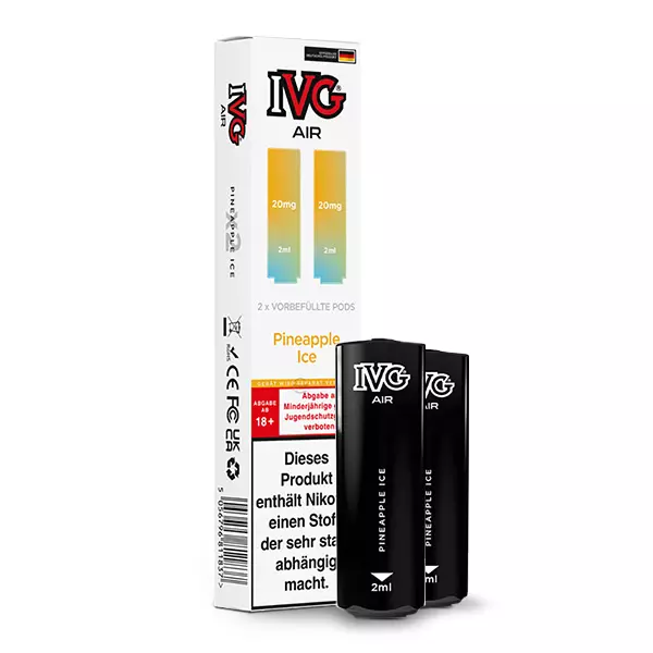 2x IVG Air Prefilled Pod - Pineapple Ice - 20mg/ml