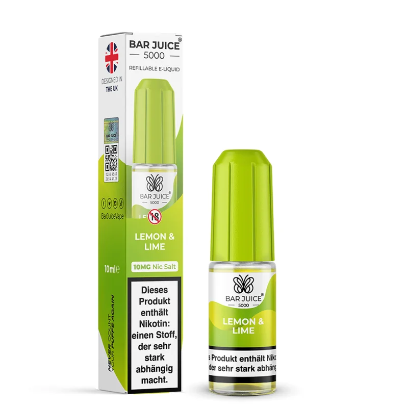 BAJ111_800x800.png?ts=1763983236 Bar Juice 5000 Lemon Lime Nikotinsalz-Liquid 10ml – grüne Flasche mit hellgrüner Verpackung