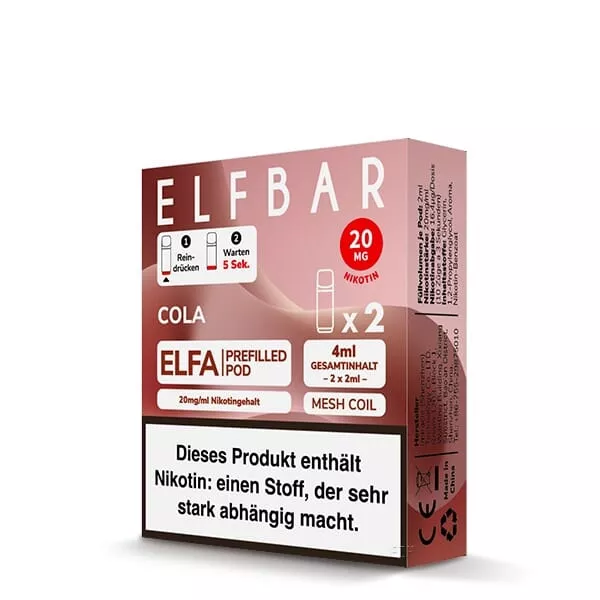 Elfbar Elfa Pods 20mg/ml - alle Sorten im 2er Pack Elfbar Elfa Pods 20mg/ml - alle Sorten im 2er Pack
