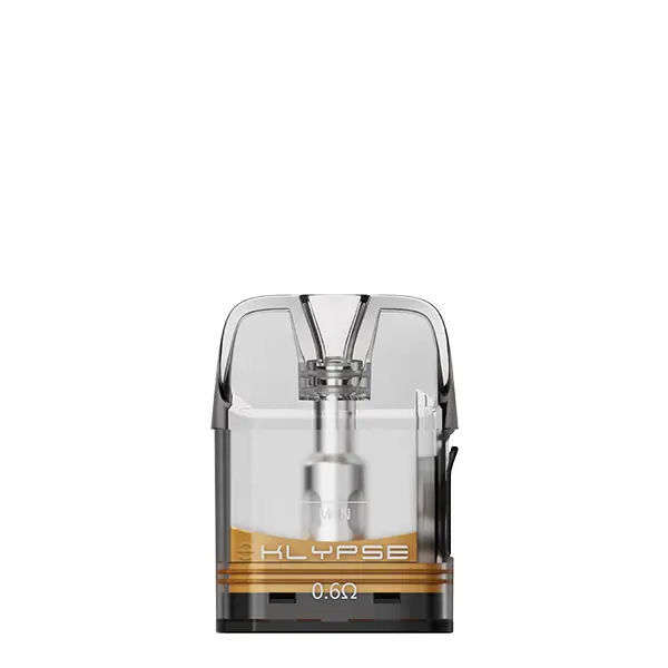 Innokin Klypse Pod V2 Tank Verdampfer mit goldenem Streifen, transparenter Pod mit sichtbarem Coil, 3er-Pack