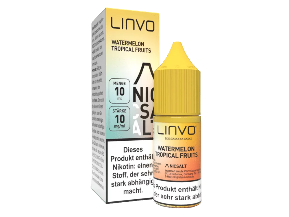 Linvo - Watermelon Tropical Fruits - 10ml Nikotinsalz Liquid