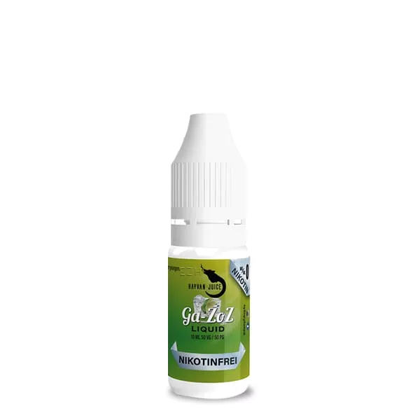 Hayvan Juice Ga-zoz 10ml Liquid – grüne Flasche mit Totenkopf-Logo, Einzelansicht