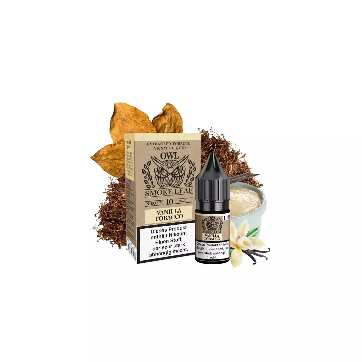 Smoke Leaf - Vanilla Tobacco - 10ml Nikotinsalz-Liquid
