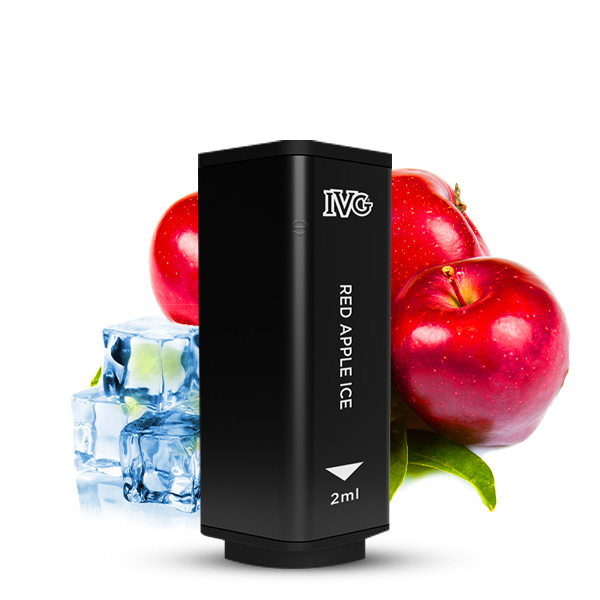2x IVG 2400 4 Pod System Prefilled Pod - Red Apple Ice 20mg/ml