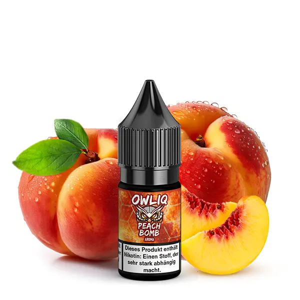 Owliq - Peach Bomb - 10ml Nikotinsalz-Liquid