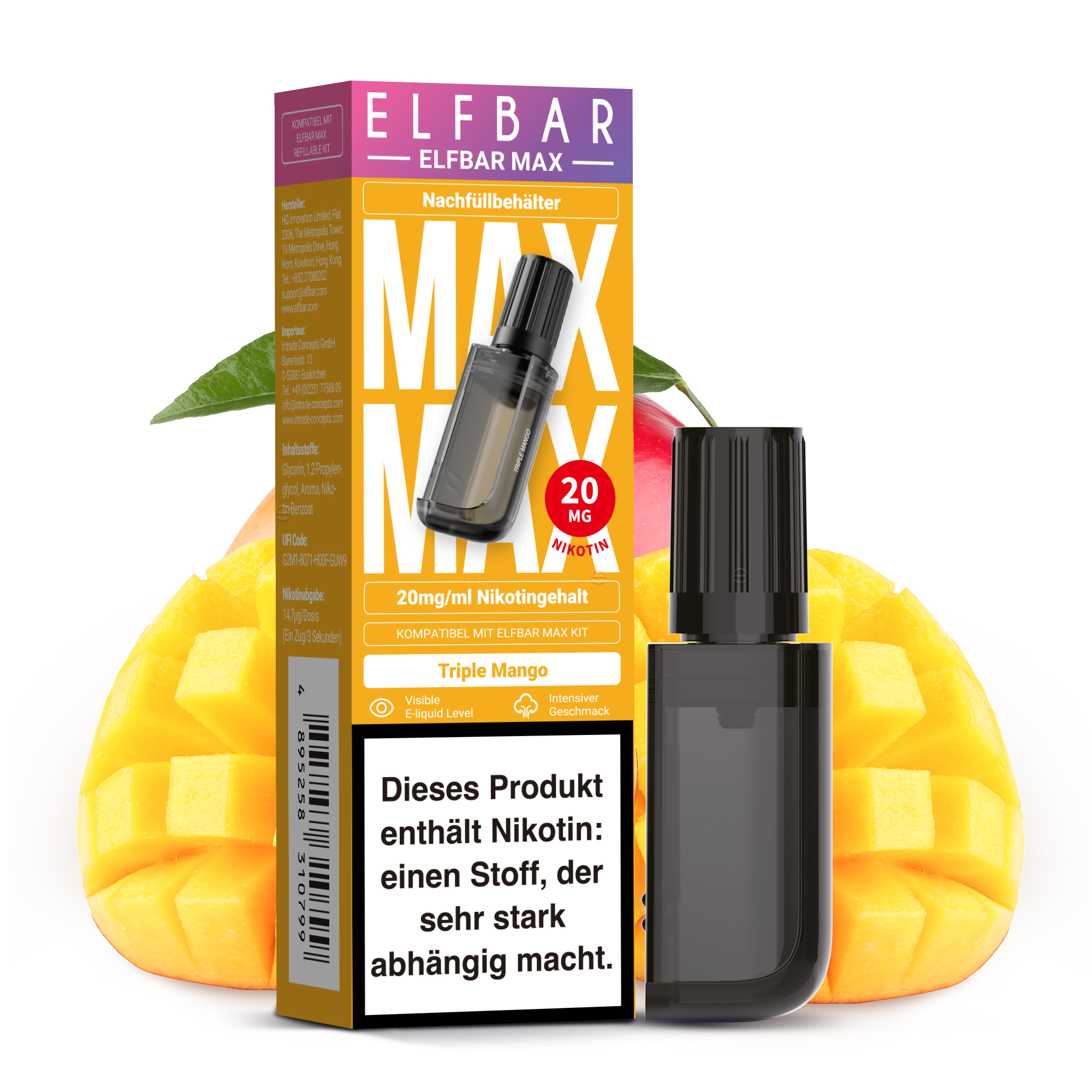 Elfbar Max - Triple Mango - Nachfüllbehälter