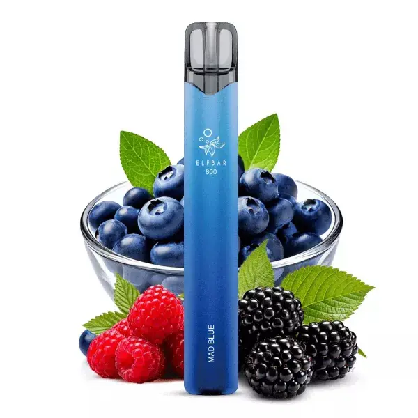 ELFB112_600x600.png Elfbar 800 Einweg E-Zigarette in Blau mit Blaubeeren, Himbeeren und Brombeeren – Mixed Berry Geschmack