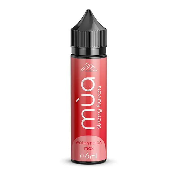 Mùa Watermelon Max Longfill 60ml Flasche in Rosa-Rot, Einzelansicht ohne Hintergrundfrüchte