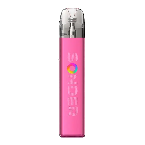 geekvape-sonder-q2-pod-kit-9.jpg GeekVape Sonder Q2 Pod Kit in Pink – schlanker Akkuträger mit transparentem Pod, Vorderansicht