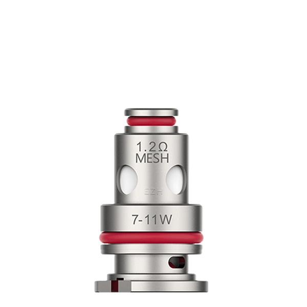 Einzelner Vaporesso GTX Mesh Verdampferkopf 1,2 Ohm in Silber-Rot, 5er-Pack GTX Mesh Coil