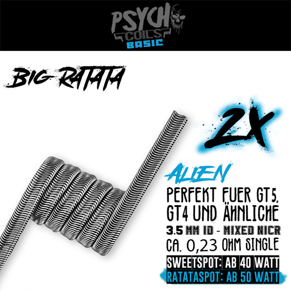 2x Psycho Coils - Big RaTaTa Coil 0.23 Ohm