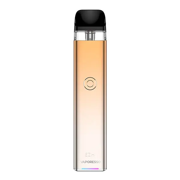 Vaporesso XROS 3 Pod Kit E-Zigarette in Gold-Verlauf, schlankes Gerät mit schwarzem Pod