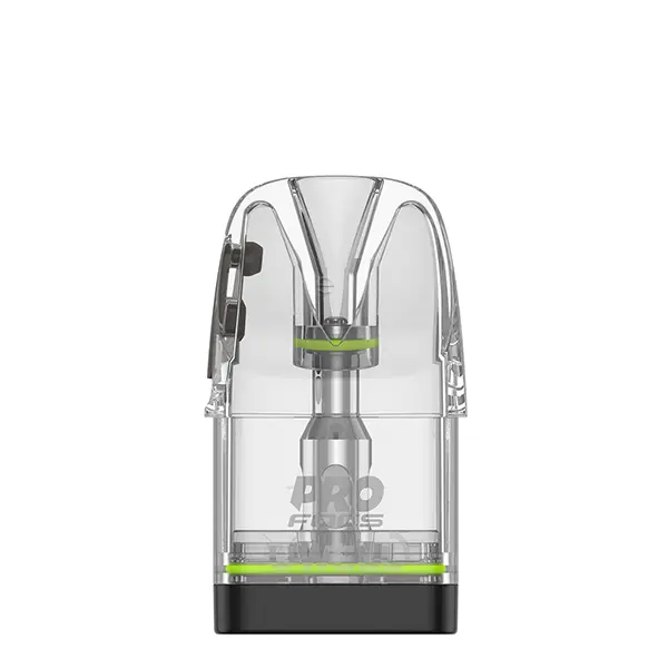 Uwell Caliburn GPP Alpha Ersatz-Pod, transparentes Gehäuse mit grünem Akzentring, 3er-Pack