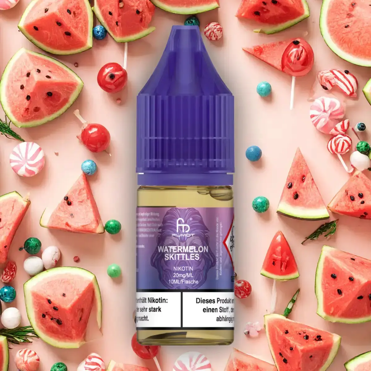 RandM Fumot Watermelon Skittle - 10ml Nikotinsalz-Liquid