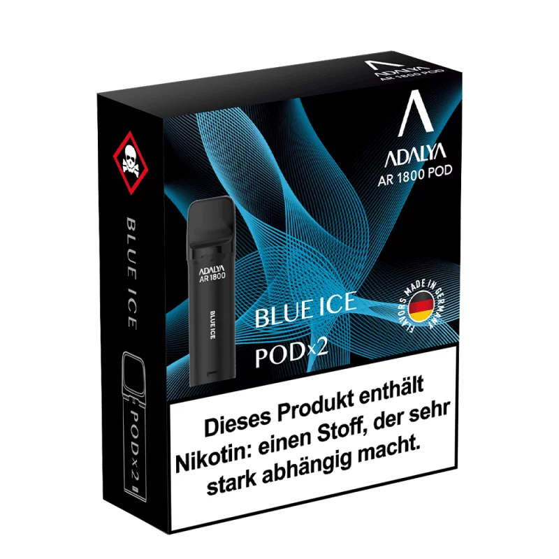 2x Adalya AR1800 Prefilled Pod - Blue Ice