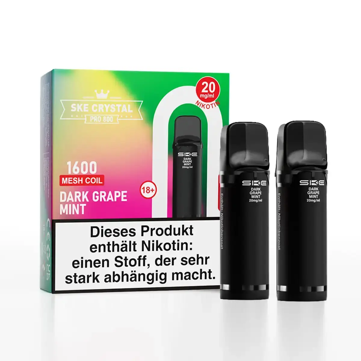 neu-ske-crystal-800-pro-prefilled-pods-matchbar-2-stueck-dark-grape-mint-20mg-ml-steuerware.png 2x SKE - Crystal 800 Pro Prefilled Pod - Dark Grape Mint