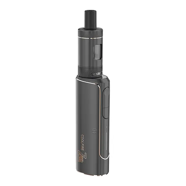 innokin-coolFire-z-air-kit-4.jpg Innokin CoolFire Z Air Kit in Dunkelgrau, kompaktes Mod-Set mit aufgesetztem Tank