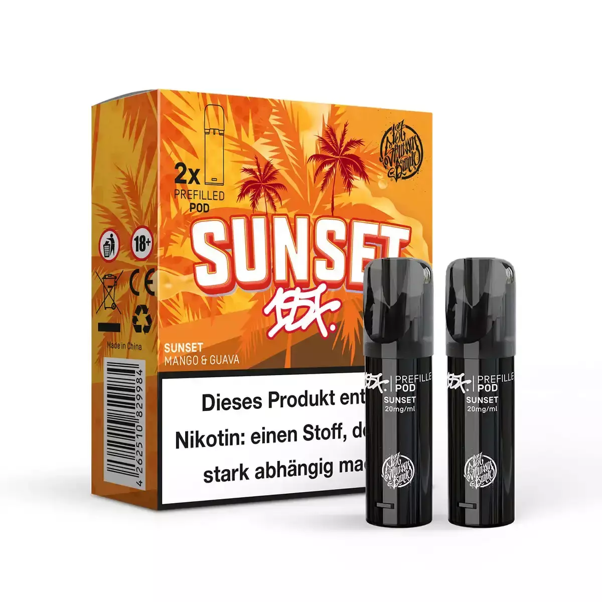 2x 187 Strassenbande Prefilled Pod - Sunset