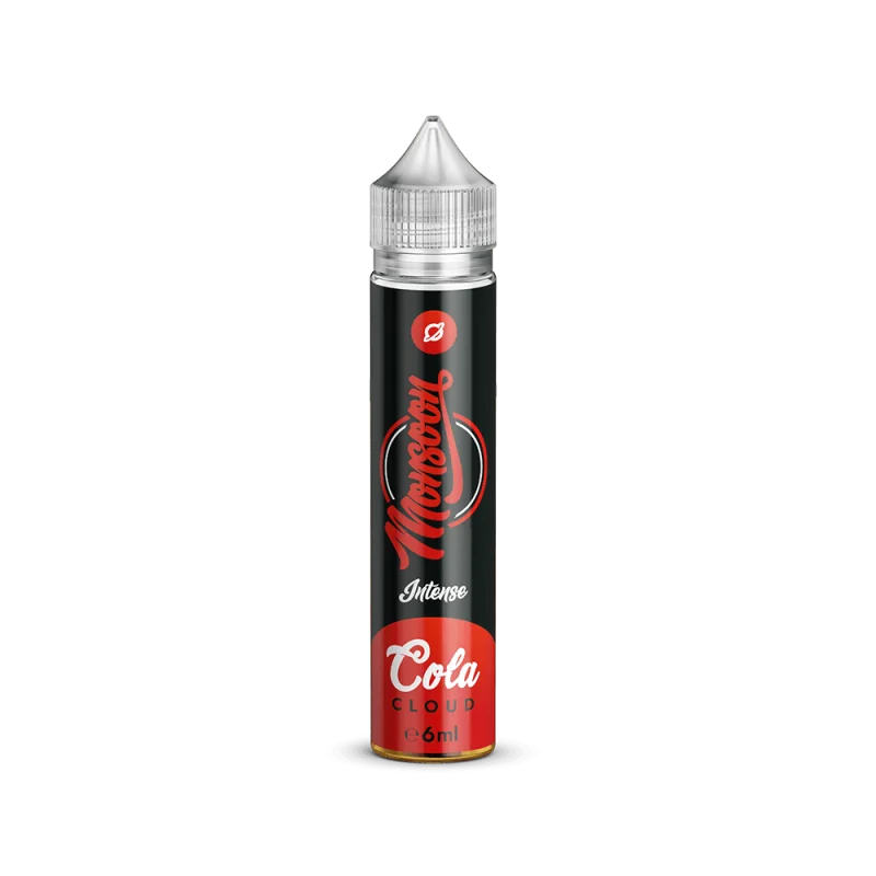 MON709_800x800.png?ts=1763632185 Monsoon Cola Cloud Longfill in schwarzer 20-ml-Flasche mit rotem Etikett und weißem Unicorn-Bottle-Aufsatz