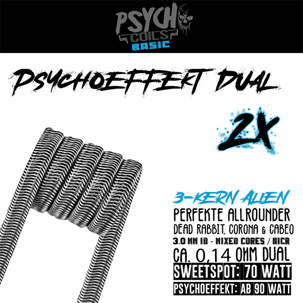 2x Psycho Coils - Psychoeffekt Coil 0.14 Ohm
