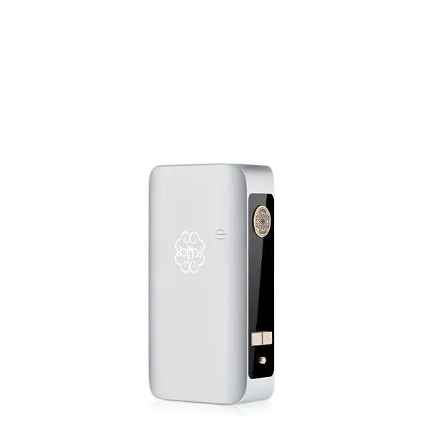 DotMod dotBox 220W V2 Mod Akkuträger in Silber – Box-Mod mit Display und Einstellrad, Frontansicht