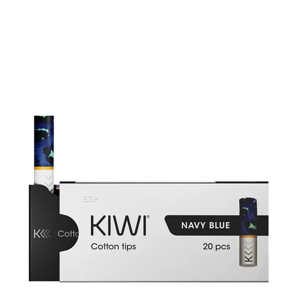 source416257.jpg Kiwi Cotton Tips Navy Blue 20er-Pack – Packung mit blauem Filter-Mundstück