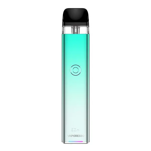 Vaporesso XROS 3 Pod Kit E-Zigarette in Mintgrün-Türkis Farbverlauf mit aufgestecktem Pod, Frontansicht