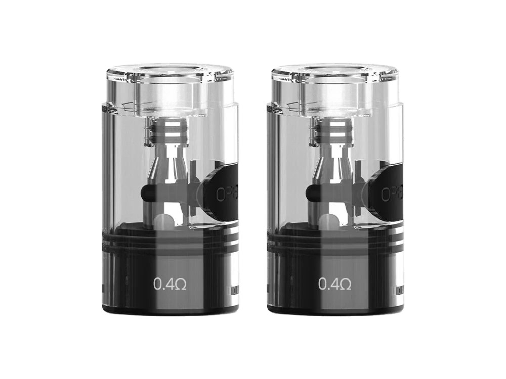 Fumytech Hookah Air Mini Ersatz-Pod im 2er-Set, transparente Pods mit sichtbarem Verdampferkopf