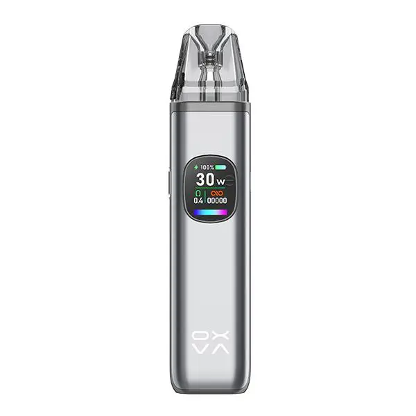 Oxva Xlim Pro 2 Kit in Silber/Platinum mit farbigem Display, Frontansicht